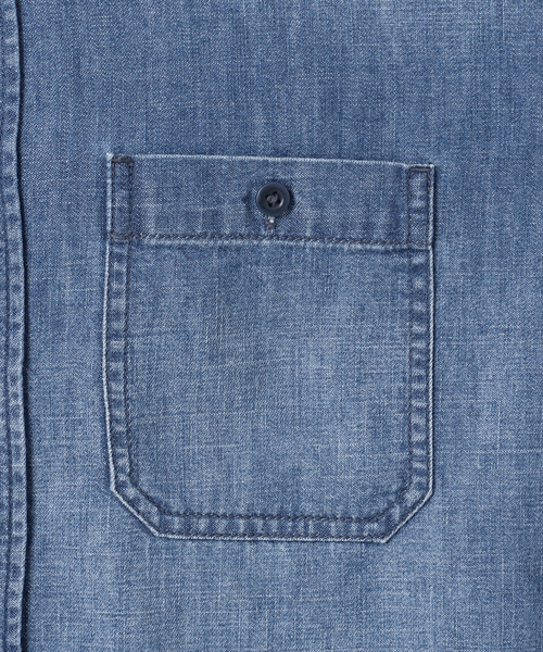 JOURNAL STANDARD relume（ジャーナルスタンダード　レリューム）の「デニムバンドカラーシャツ（シャツ/ブラウス・レディース・ブルー/ブルー系その他・FREE）」の12枚目の写真