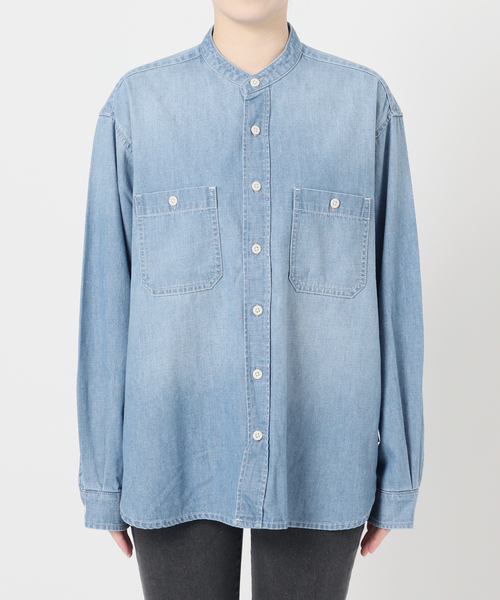 JOURNAL STANDARD relume（ジャーナルスタンダード　レリューム）の「デニムバンドカラーシャツ（シャツ/ブラウス・レディース・ブルー/ブルー系その他・FREE）」の15枚目の写真