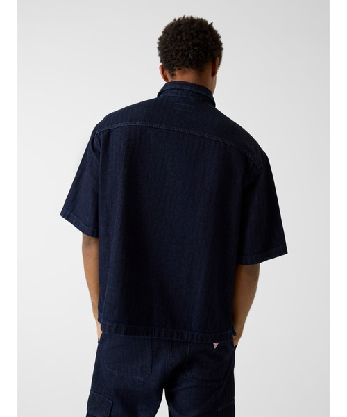 GUESS JEANS Oversize Crop Short Sleeves Shirt 半袖シャツ | GUESS