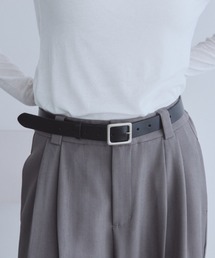 Auntie Rosa Holiday | リアルレザースクエアバックルベルト(ベルト)