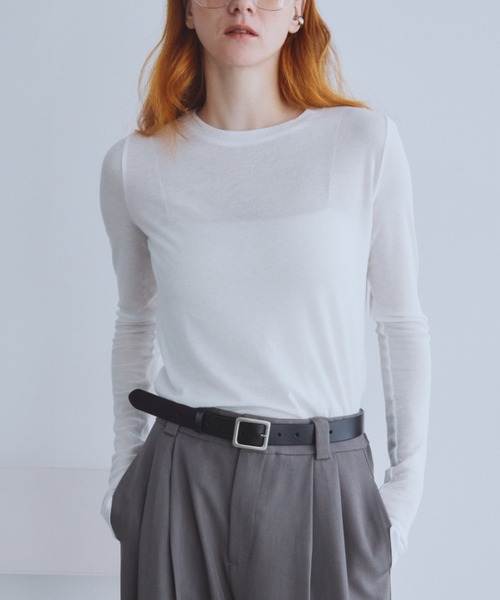 Auntie Rosa Holiday（アンティローザホリデー）の「リアルレザースクエアバックルベルト（ベルト・レディース・ブラック・FREE）」の4枚目の写真