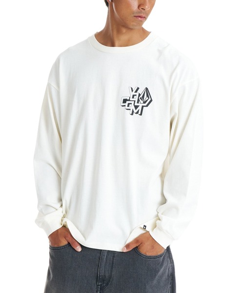 VOLCOM(ボルコム)の「VOLCOM メンズ BACK GRAPHIC LS TEE ロンT 【2026年春夏モデル】(Tシャツ/カットソー・メンズ・ブラック/オフホワイト/ブルー系その他・SMALL/X-LARGE/MEDIUM/LARGE)」の4枚目の写真