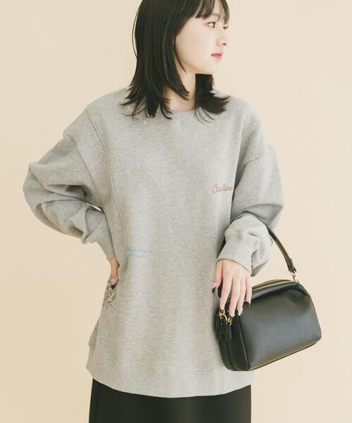 ITEMS URBANRESEARCH(アイテムズ アーバンリサーチ)の「ランダムプリント スウェットプルオーバー(スウェット・メンズ・ホワイト/ブラック/グレー・MEDIUM/LARGE)」の1枚目の写真