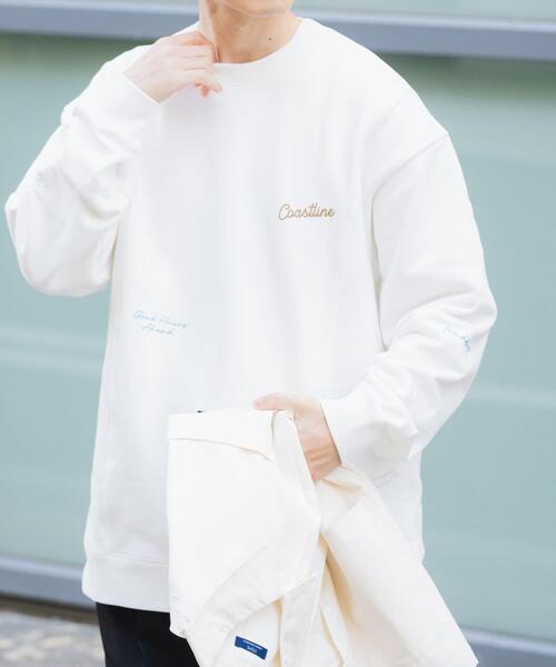 ITEMS URBANRESEARCH(アイテムズ アーバンリサーチ)の「ランダムプリント スウェットプルオーバー(スウェット・メンズ・ホワイト/ブラック/グレー・MEDIUM/LARGE)」の2枚目の写真