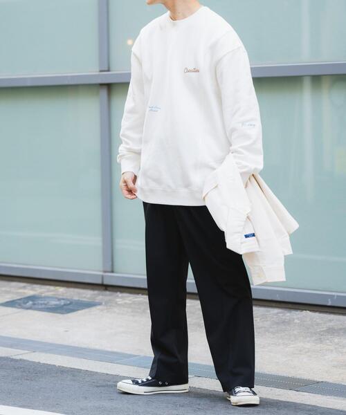 ITEMS URBANRESEARCH(アイテムズ アーバンリサーチ)の「ランダムプリント スウェットプルオーバー(スウェット・メンズ・ホワイト/ブラック/グレー・MEDIUM/LARGE)」の18枚目の写真