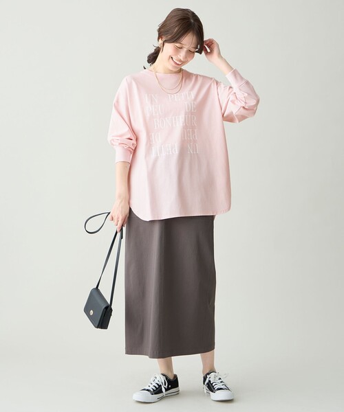 ANY(エニィ)の「ベイカーチノスカート(スカート・レディース・アイボリー系/グレー系/ベージュ系・LARGE/SMALL/MEDIUM)」の7枚目の写真
