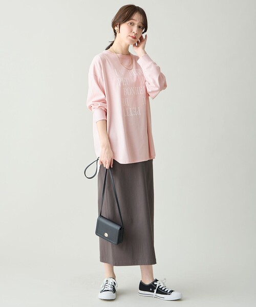 ANY(エニィ)の「ベイカーチノスカート(スカート・レディース・アイボリー系/グレー系/ベージュ系・LARGE/SMALL/MEDIUM)」の8枚目の写真