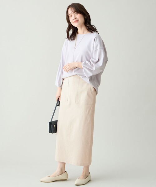 ANY(エニィ)の「ベイカーチノスカート(スカート・レディース・アイボリー系/グレー系/ベージュ系・LARGE/SMALL/MEDIUM)」の11枚目の写真