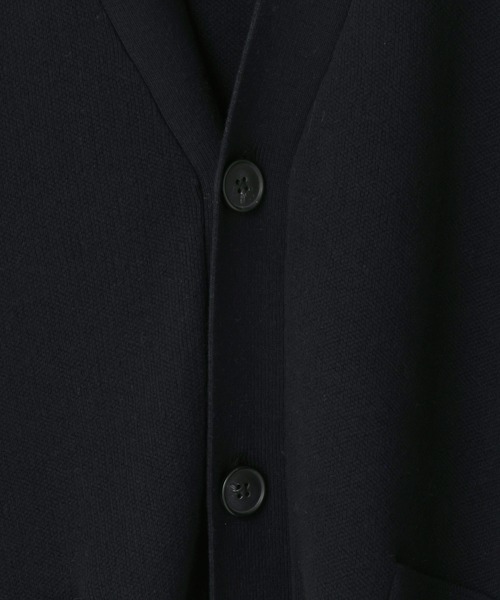 LOWRYS FARM（ローリーズファーム）の「【LFM(U)】スウェットライクニットカーディガン　 646593（カーディガン/ボレロ・メンズ・グレー/ネイビー/イエロー・FREE）」の12枚目の写真