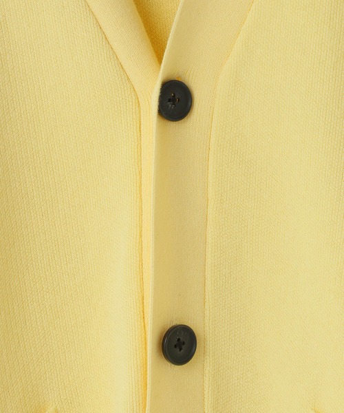 LOWRYS FARM（ローリーズファーム）の「【LFM(U)】スウェットライクニットカーディガン　 646593（カーディガン/ボレロ・メンズ・グレー/ネイビー/イエロー・FREE）」の13枚目の写真