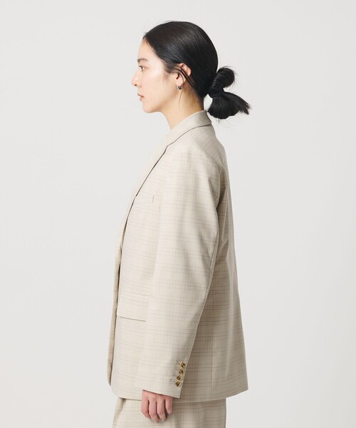 BEAUTY&YOUTH UNITED ARROWS(ビューティーアンドユースユナイテッドアローズ)の「ポリエステルブレンド チェック テーラードジャケット(テーラードジャケット・レディース・ベージュ・S/M)」の7枚目の写真