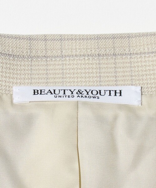 BEAUTY&YOUTH UNITED ARROWS(ビューティーアンドユースユナイテッドアローズ)の「ポリエステルブレンド チェック テーラードジャケット(テーラードジャケット・レディース・ベージュ・S/M)」の19枚目の写真