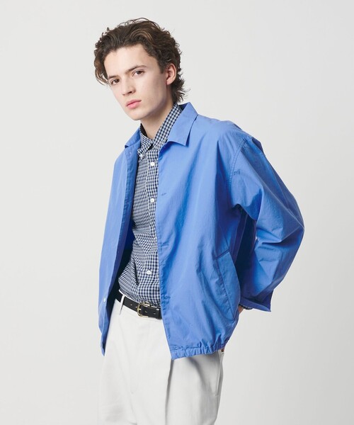BEAUTY&YOUTH UNITED ARROWS（ビューティーアンドユースユナイテッドアローズ）の「ハイデンシティ シャツ ブルゾン（ブルゾン・メンズ・コバルトブルー/レッド・L/S/XL/M）」の2枚目の写真