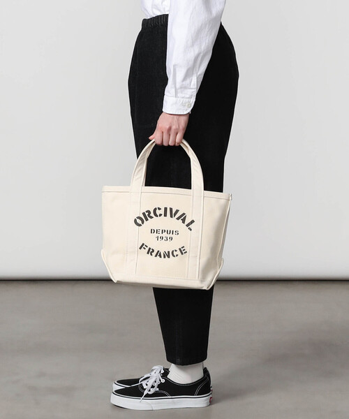 ORCIVAL（オーシバル）の「ORCIVAL | プリント キャンバストートバッグ 小 UNISEX（トートバッグ・レディース・グレー系その他/ホワイト系その他5・-）」の10枚目の写真