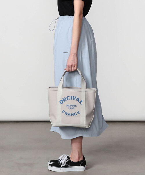 ORCIVAL（オーシバル）の「ORCIVAL | プリント キャンバストートバッグ 小 UNISEX（トートバッグ・レディース・グレー系その他/ホワイト系その他5・-）」の12枚目の写真