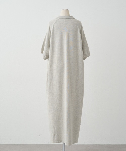 PUAL CE CIN（ピュアルセシン）の「ニットポロワンピース（ワンピース・レディース・ネイビー/ライトグレー・FREE）」の11枚目の写真