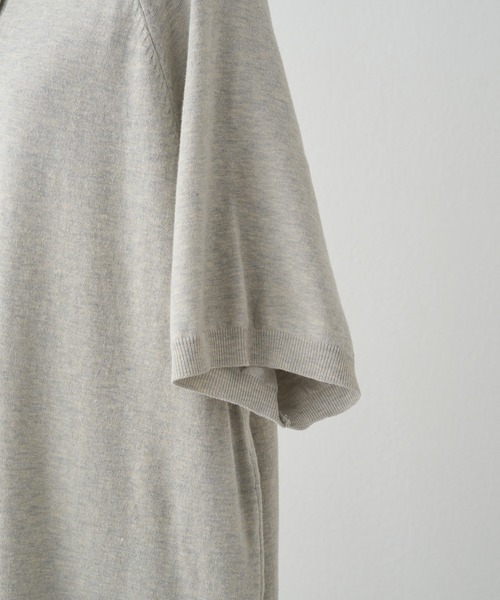 PUAL CE CIN（ピュアルセシン）の「ニットポロワンピース（ワンピース・レディース・ネイビー/ライトグレー・FREE）」の13枚目の写真