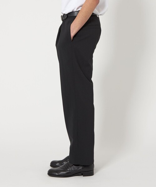 MONKEY TIME（モンキータイム）の「RENU TROシリーズ 1P テーパード イージー パンツ -セットアップ対応-（スラックス・メンズ・ブラック/ダークグレー・S/M/L/XL）」の4枚目の写真