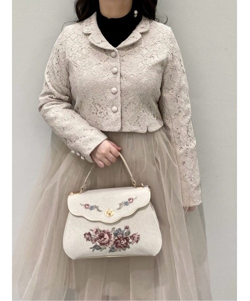 an another angelus（アンアナザーアンジェラス）の「【セットアップ対応】総レースショートジャケット（その他アウター・レディース・ピンクベージュ/アイボリー・FREE）」の15枚目の写真