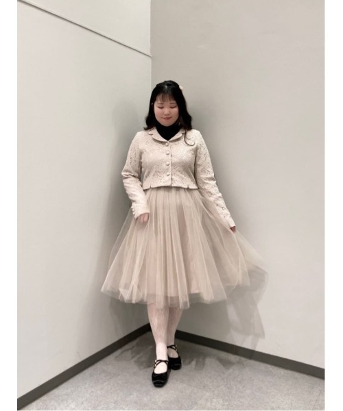 an another angelus（アンアナザーアンジェラス）の「【セットアップ対応】総レースショートジャケット（その他アウター・レディース・ピンクベージュ/アイボリー・FREE）」の19枚目の写真