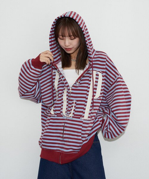 RePRODUCTION LABEL（リプロダクションレーベル）の「【RePRODUCTION LABEL / リプロダクションレーベル】ZIPフーディー（パーカー・レディース・ブラック/チャコールグレー/サックスブルー・FREE）」の17枚目の写真