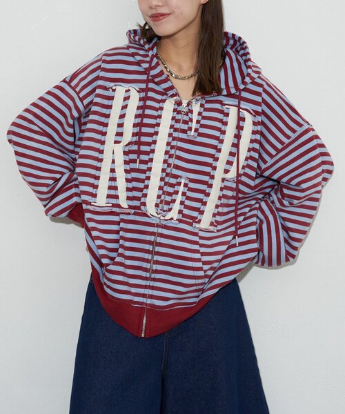 RePRODUCTION LABEL（リプロダクションレーベル）の「【RePRODUCTION LABEL / リプロダクションレーベル】ZIPフーディー（パーカー・レディース・ブラック/チャコールグレー/サックスブルー・FREE）」の18枚目の写真