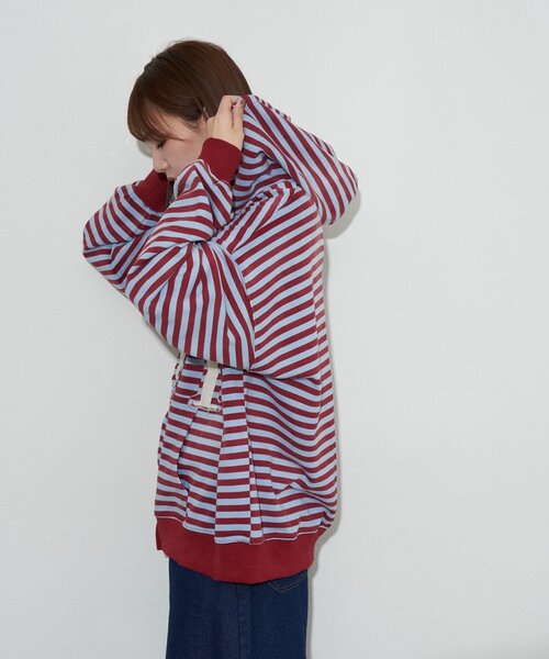 RePRODUCTION LABEL（リプロダクションレーベル）の「【RePRODUCTION LABEL / リプロダクションレーベル】ZIPフーディー（パーカー・レディース・ブラック/チャコールグレー/サックスブルー・FREE）」の21枚目の写真