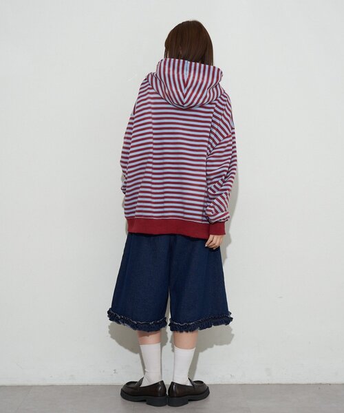 RePRODUCTION LABEL（リプロダクションレーベル）の「【RePRODUCTION LABEL / リプロダクションレーベル】ZIPフーディー（パーカー・レディース・ブラック/チャコールグレー/サックスブルー・FREE）」の13枚目の写真