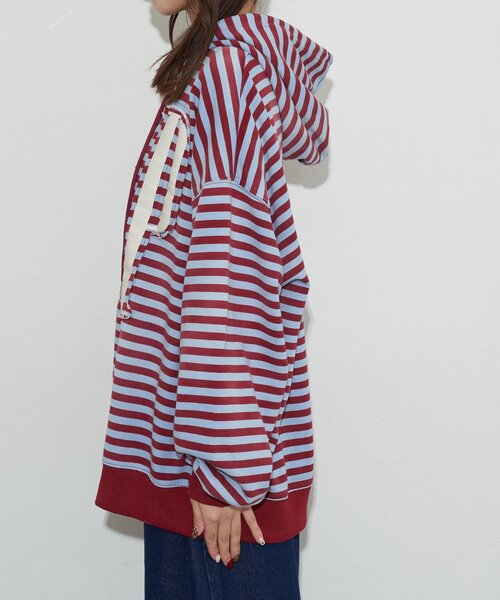 RePRODUCTION LABEL（リプロダクションレーベル）の「【RePRODUCTION LABEL / リプロダクションレーベル】ZIPフーディー（パーカー・レディース・ブラック/チャコールグレー/サックスブルー・FREE）」の15枚目の写真