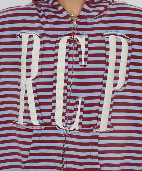 RePRODUCTION LABEL（リプロダクションレーベル）の「【RePRODUCTION LABEL / リプロダクションレーベル】ZIPフーディー（パーカー・レディース・ブラック/チャコールグレー/サックスブルー・FREE）」の6枚目の写真