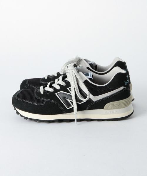 NEW BALANCE（ニューバランス）の「◆[ニューバランス]new balance ML574トーンカラースニーカー◆（スニーカー・レディース・ケリー/ベージュ/ブラック・24cm/22.5cm/23cm/24.5cm/23.5cm/25cm）」の5枚目の写真