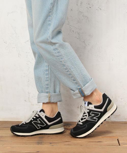 NEW BALANCE（ニューバランス）の「◆[ニューバランス]new balance ML574トーンカラースニーカー◆（スニーカー・レディース・ケリー/ベージュ/ブラック・24cm/22.5cm/23cm/24.5cm/23.5cm/25cm）」の13枚目の写真
