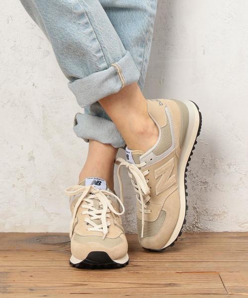 NEW BALANCE（ニューバランス）の「◆[ニューバランス]new balance ML574トーンカラースニーカー◆（スニーカー・レディース・ケリー/ベージュ/ブラック・24cm/22.5cm/23cm/24.5cm/23.5cm/25cm）」の14枚目の写真
