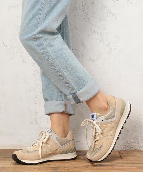 NEW BALANCE（ニューバランス）の「◆[ニューバランス]new balance ML574トーンカラースニーカー◆（スニーカー・レディース・ケリー/ベージュ/ブラック・24cm/22.5cm/23cm/24.5cm/23.5cm/25cm）」の15枚目の写真