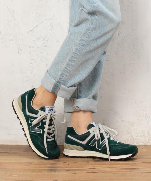 NEW BALANCE（ニューバランス）の「◆[ニューバランス]new balance ML574トーンカラースニーカー◆（スニーカー・レディース・ケリー/ベージュ/ブラック・24cm/22.5cm/23cm/24.5cm/23.5cm/25cm）」の10枚目の写真