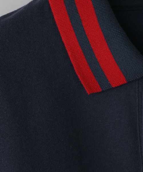 LOWRYS FARM（ローリーズファーム）の「LFM(U)【MICKEY】ラインポロLS　 653952（Tシャツ/カットソー・メンズ・ネイビー/ブラウン・LARGE/MEDIUM）」の9枚目の写真