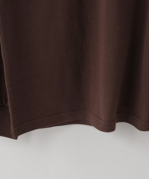 LOWRYS FARM（ローリーズファーム）の「LFM(U)【MICKEY】ラインポロLS　 653952（Tシャツ/カットソー・メンズ・ネイビー/ブラウン・LARGE/MEDIUM）」の6枚目の写真