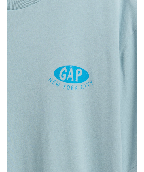 GAP（ギャップ）の「エブリディ ソフト リラックスフィット グラフィックTシャツ（Tシャツ/カットソー・メンズ・ライトブルー・XL/L/M/S/XS）」の5枚目の写真