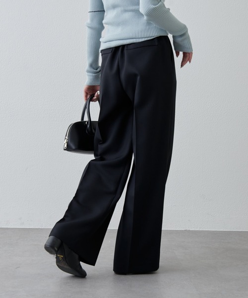 Lui's（ルイス）の「ストレッチツイルワイドパンツ（その他パンツ・レディース・ブラック/ダークグレー・36/38）」の9枚目の写真