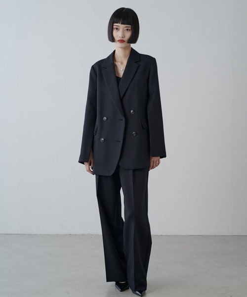 Lui's(ルイス)の「ストレッチツイルワイドパンツ(その他パンツ・レディース・ブラック/ダークグレー・36/38)」の15枚目の写真