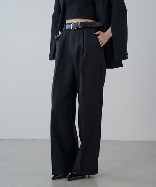 Lui's(ルイス)の「ストレッチツイルワイドパンツ(その他パンツ・レディース・ブラック/ダークグレー・36/38)」の13枚目の写真