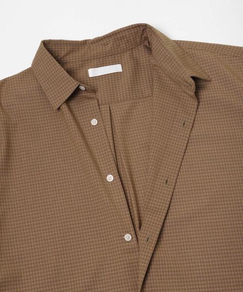 SENSE OF PLACE by URBAN RESEARCH（センスオブプレイスバイアーバンリサーチ）の「マイクロチェックレギュラーカラーシャツ（シャツ/ブラウス・メンズ・ライトブルー/ライトベージュ/ブラウン・LARGE/MEDIUM）」の12枚目の写真