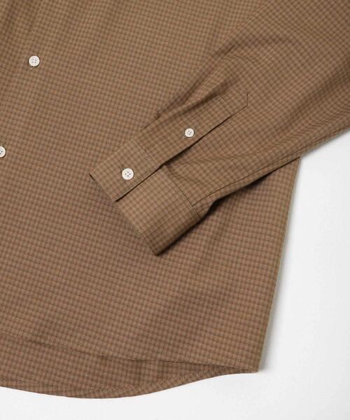 SENSE OF PLACE by URBAN RESEARCH（センスオブプレイスバイアーバンリサーチ）の「マイクロチェックレギュラーカラーシャツ（シャツ/ブラウス・メンズ・ライトブルー/ライトベージュ/ブラウン・LARGE/MEDIUM）」の13枚目の写真