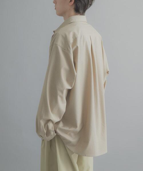 SENSE OF PLACE by URBAN RESEARCH（センスオブプレイスバイアーバンリサーチ）の「マイクロチェックレギュラーカラーシャツ（シャツ/ブラウス・メンズ・ライトブルー/ライトベージュ/ブラウン・LARGE/MEDIUM）」の22枚目の写真