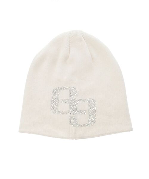 GYDA（ジェイダ）の「GG bijouニットCAP（ニットキャップ/ビーニー・レディース・オフホワイト/ブラック・FREE）」の20枚目の写真