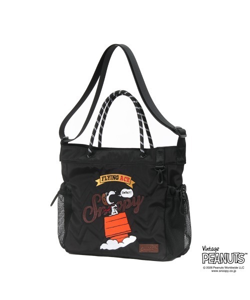 OUTDOOR PRODUCTS(アウトドアプロダクツ)の「2Way ポリエステル ロープショルダー PEANUTSコレクション スヌーピー(ショルダーバッグ・レディース・ライトグレー/ベージュ系その他/レオパード/ブラック・FREE)」の6枚目の写真