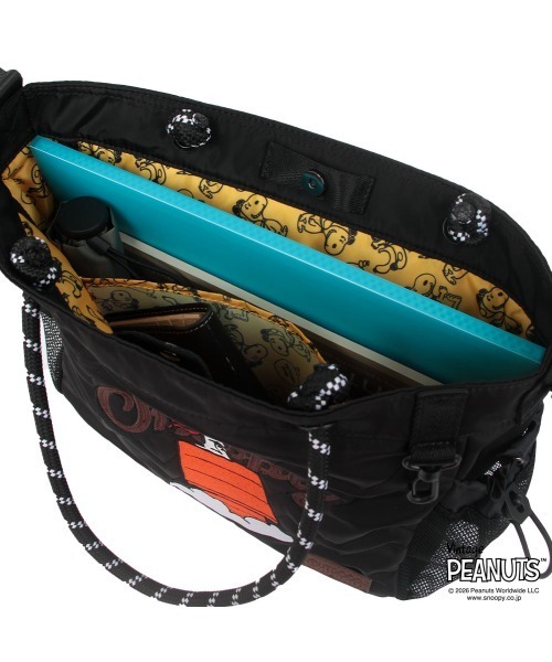 OUTDOOR PRODUCTS(アウトドアプロダクツ)の「2Way ポリエステル ロープショルダー PEANUTSコレクション スヌーピー(ショルダーバッグ・レディース・ライトグレー/ベージュ系その他/レオパード/ブラック・FREE)」の21枚目の写真