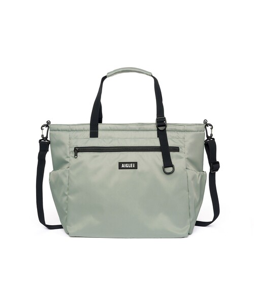 AIGLE（エーグル）の「撥水  トートバッグ 17L RP（トートバッグ・レディース・ブラック/セージグリーン・FREE）」の7枚目の写真