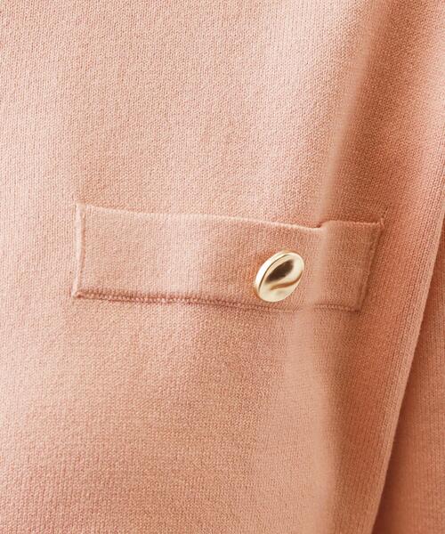 index（インデックス）の「ボクシークルーネックカーディガン【洗濯機OK】《5col》（カーディガン/ボレロ・レディース・ネイビー/オフホワイト/オレンジ系/ライトイエロー系・40/38/36）」の16枚目の写真