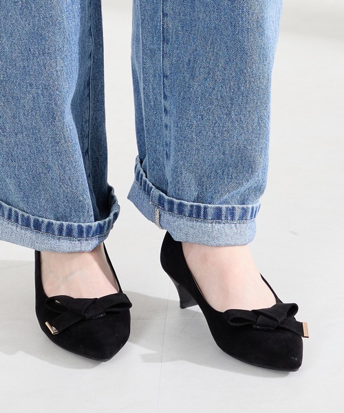 WA ORiental TRaffic（ダブルエーオリエンタルトラフィック）の「2way リボン ミドル ヒール パンプス /62108（パンプス・レディース・ベージュ/ブラック/ピンク・39/38/37/36/35/40）」の19枚目の写真